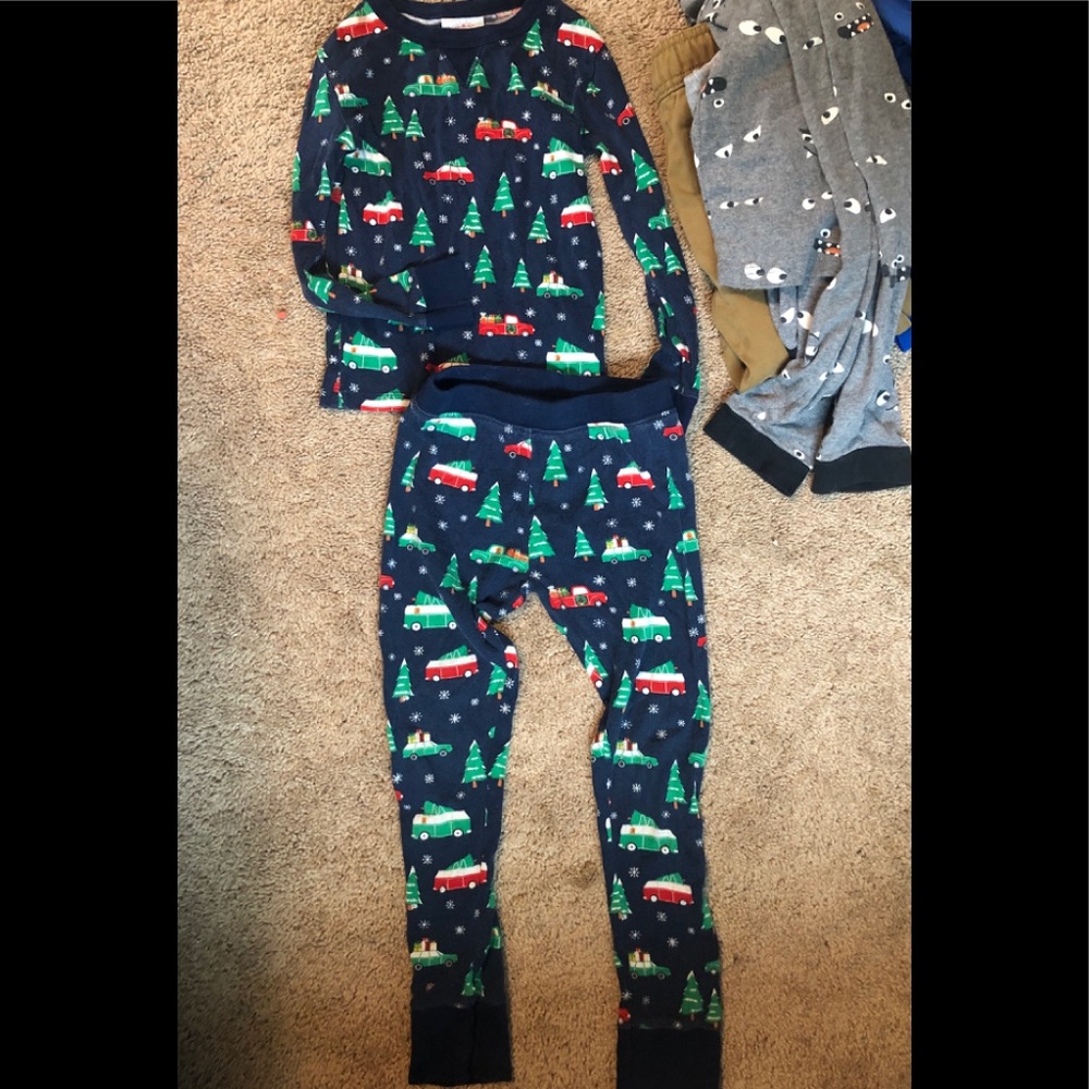 Size 5 boys Christmas Pajamas